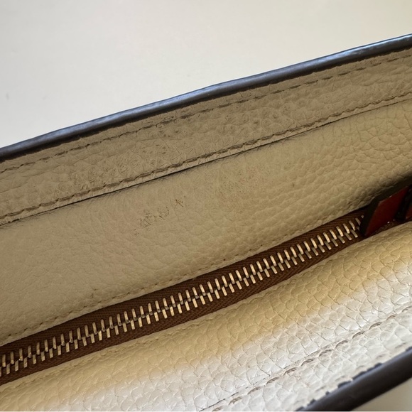 Dooney & Burke Cream Pebble Grain Lexington Shoulder Tote Bag - Picture 11 of 15